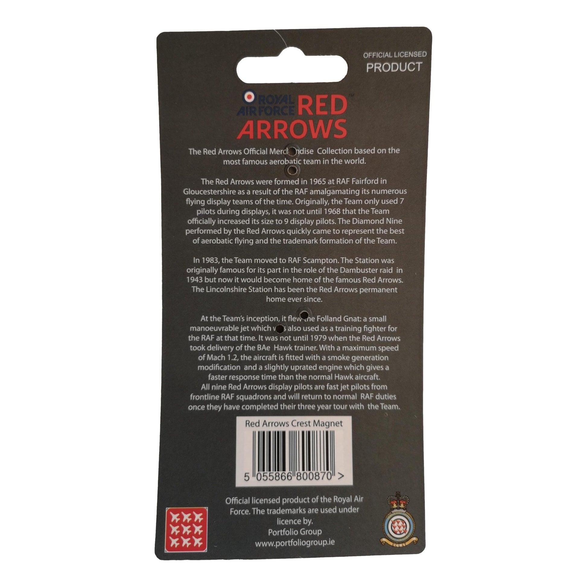 Royal Air Force Red Arrows Crest RAF fridge magnet image 2