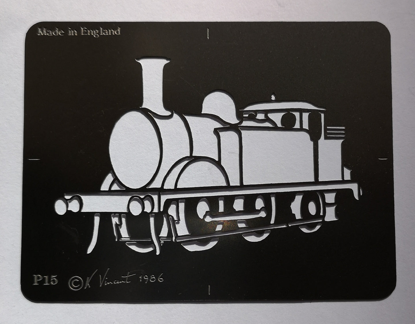 Stainless steel P15 Train cake decorating / card making stencil image 0