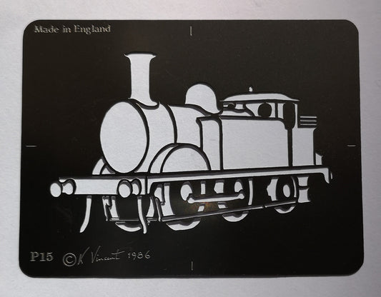 Stainless steel P15 Train cake decorating / card making stencil image 0
