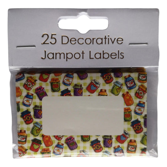 25 Jam Jars Decorative Self-Adhesive Jam Pot Labels image 0