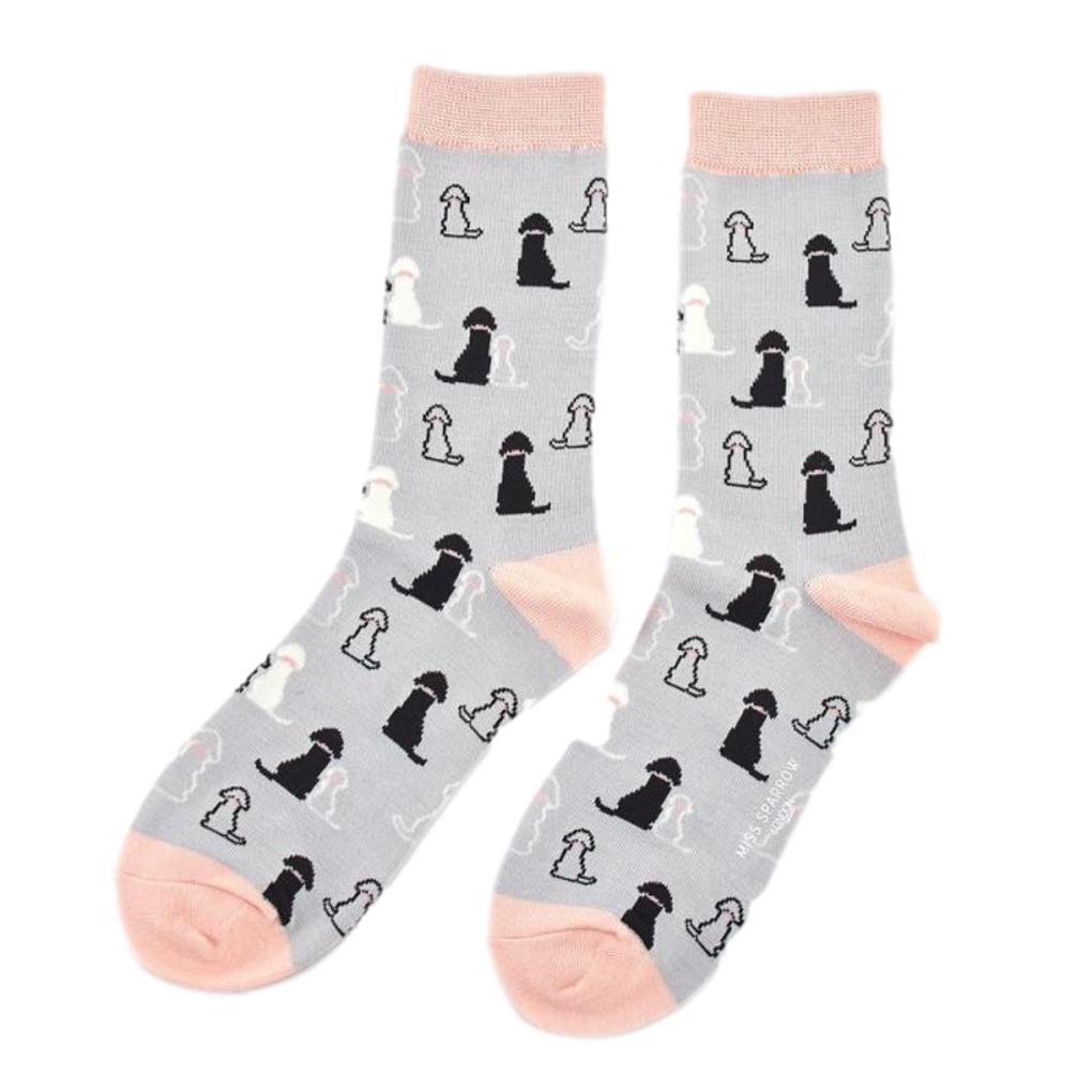 Retriever Silver Womens Novelty Ankle Socks Adult One Size image 1