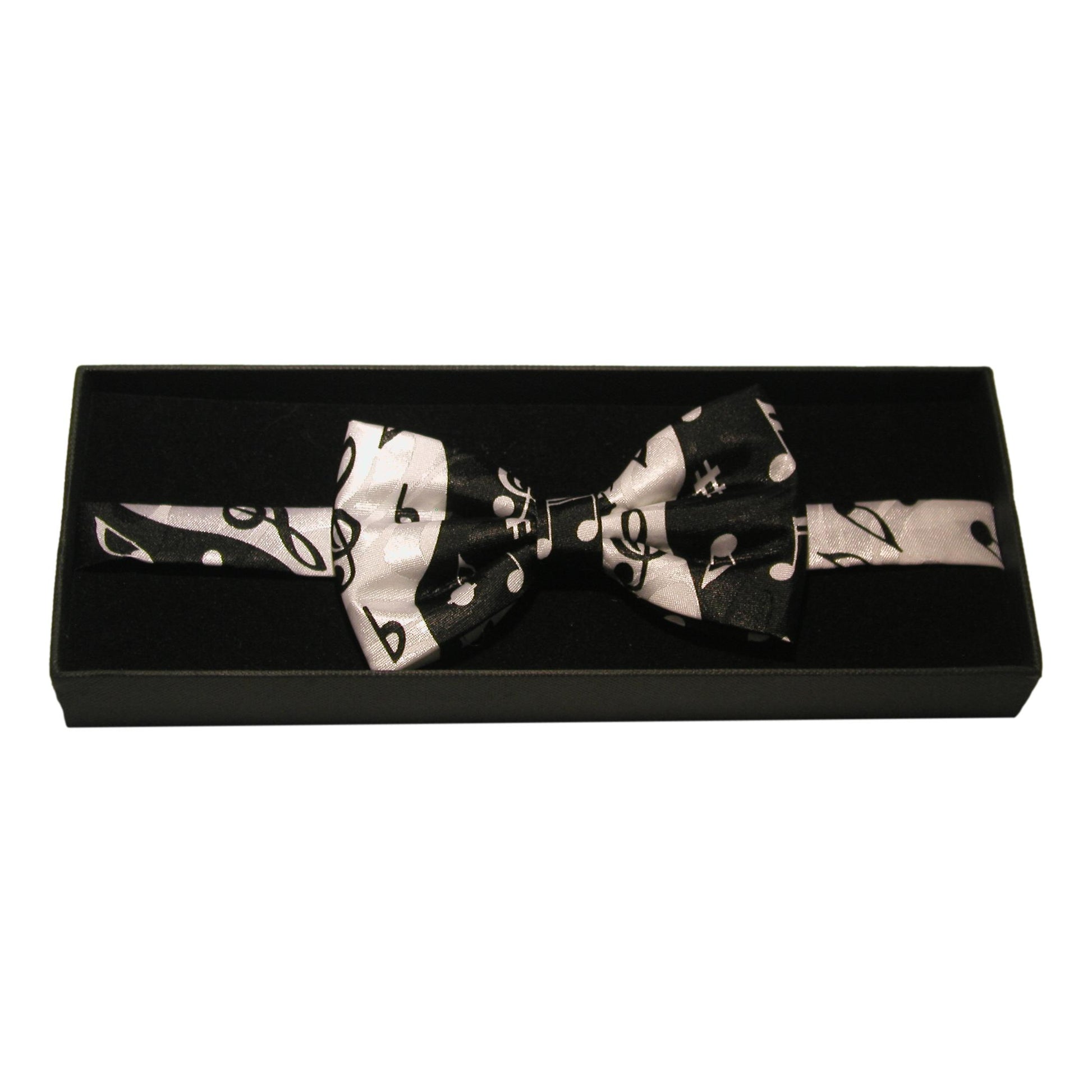 Ying Yang Music Notes Fancy Polyester Bow Tie image 1