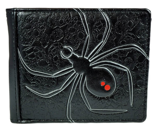 Black Widow Spider Gents Leatherette Wallet image 0