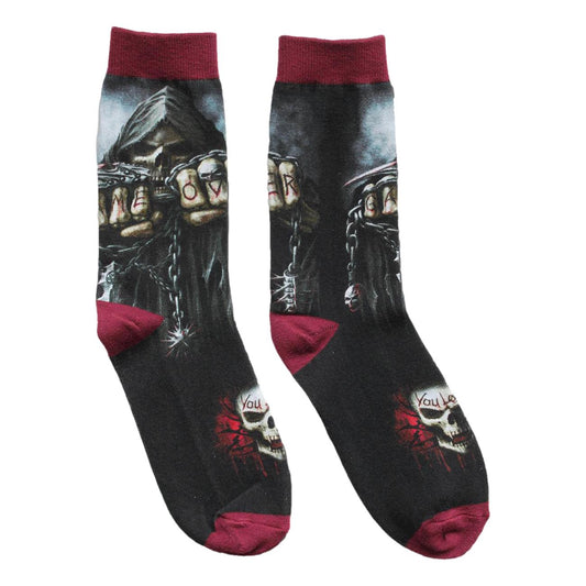 Game Over Ladies Novelty Ankle Socks Adult One Size 3-5 image 0