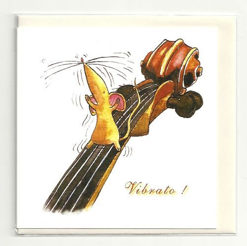 Vibrato Jill Latter designed Musical mice card image 0