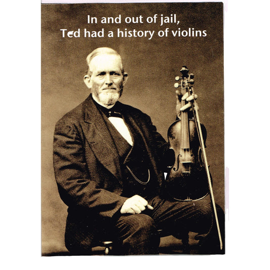 History of Violins Claire Spake designed Music card image 0
