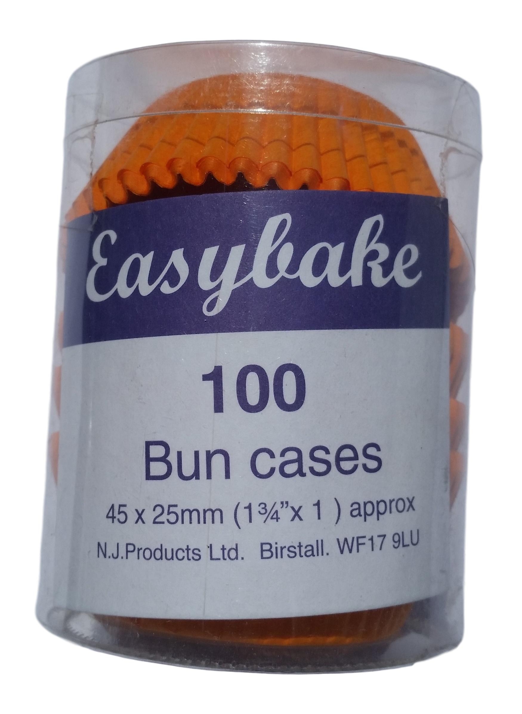 100 Orange Glassine Bun Cases image 1