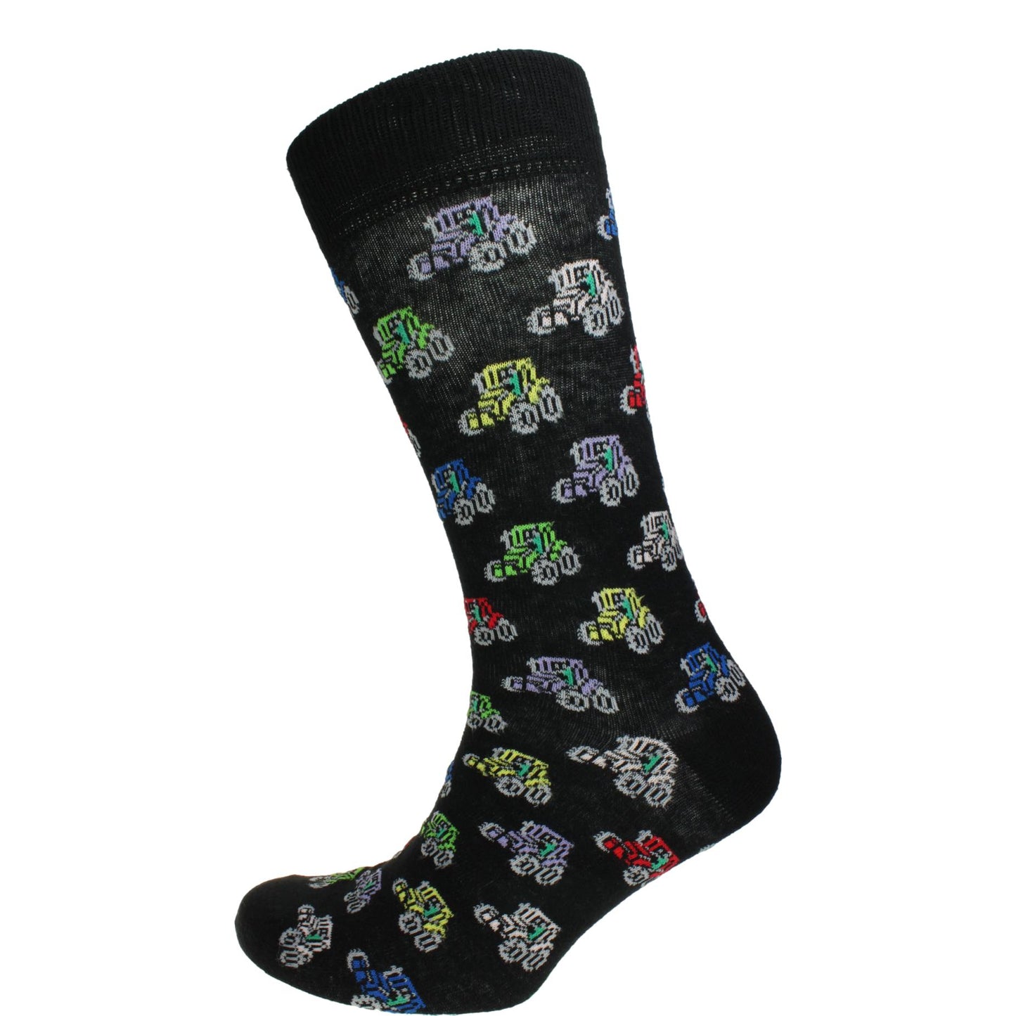 Farm Tractors Unisex Novelty Black Ankle Socks Adult Size 6-11 image 0