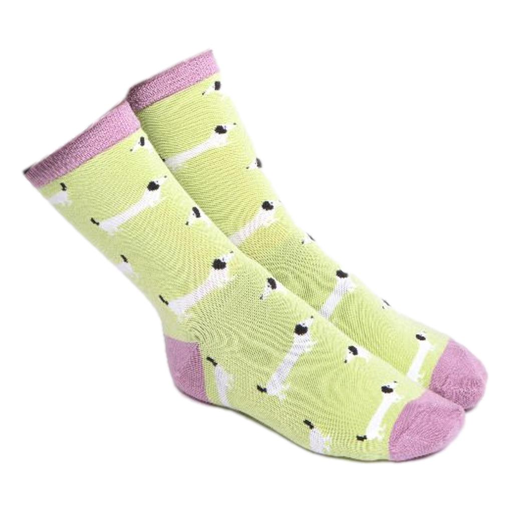 Sausage Dog Mint Womens Novelty Ankle Socks Adult One Size image 1