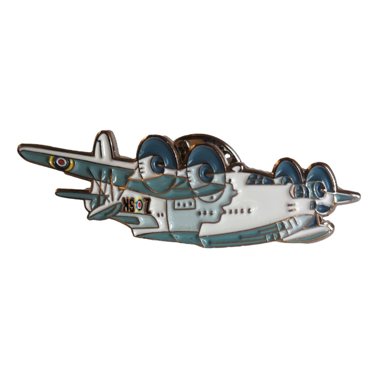 Royal Air Force Sunderland Flying Boat lapel pin badge image 0