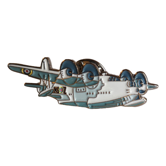 Royal Air Force Sunderland Flying Boat lapel pin badge image 0