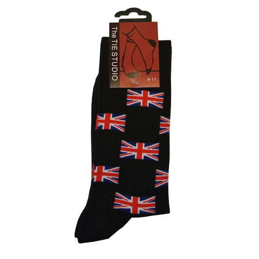 Union Jack Flag Unisex Novelty Ankle Socks Adult Size 6-11 image 0