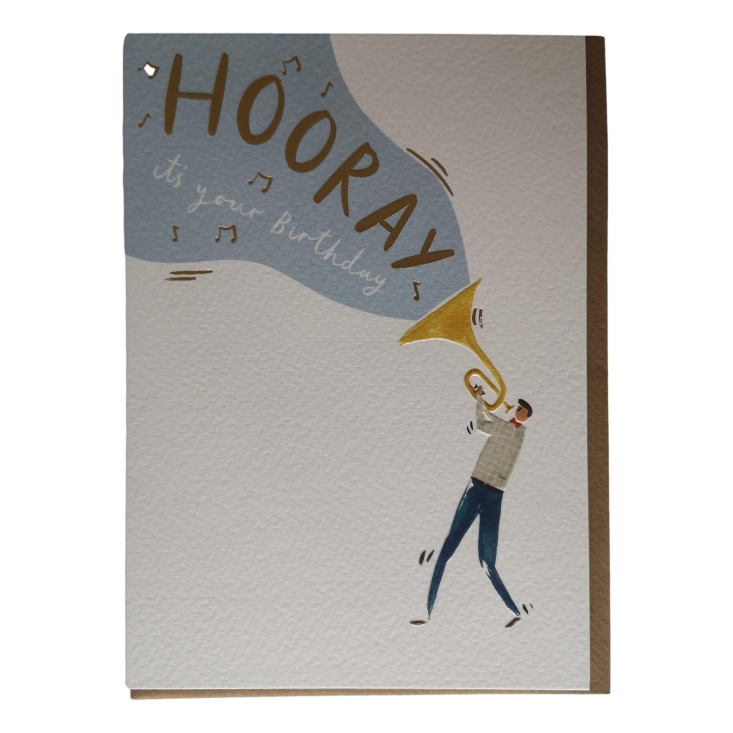 Hooray It's Your Birthday Trumpeter Greeting Card image 0