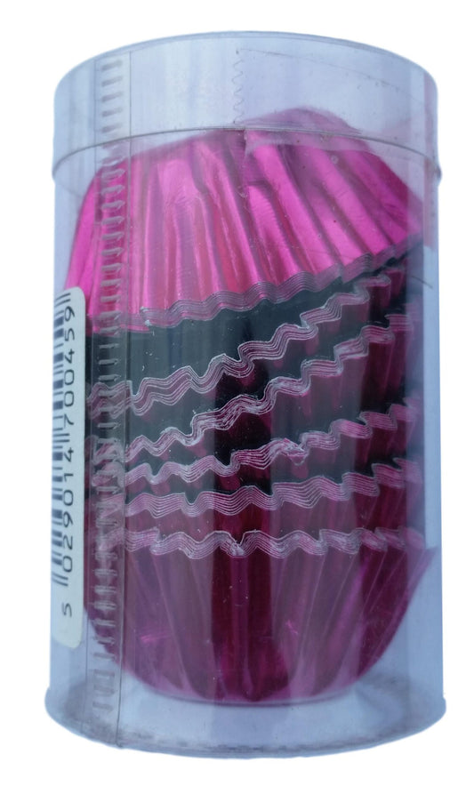 48 Pink Foil Sweet Cases image 0