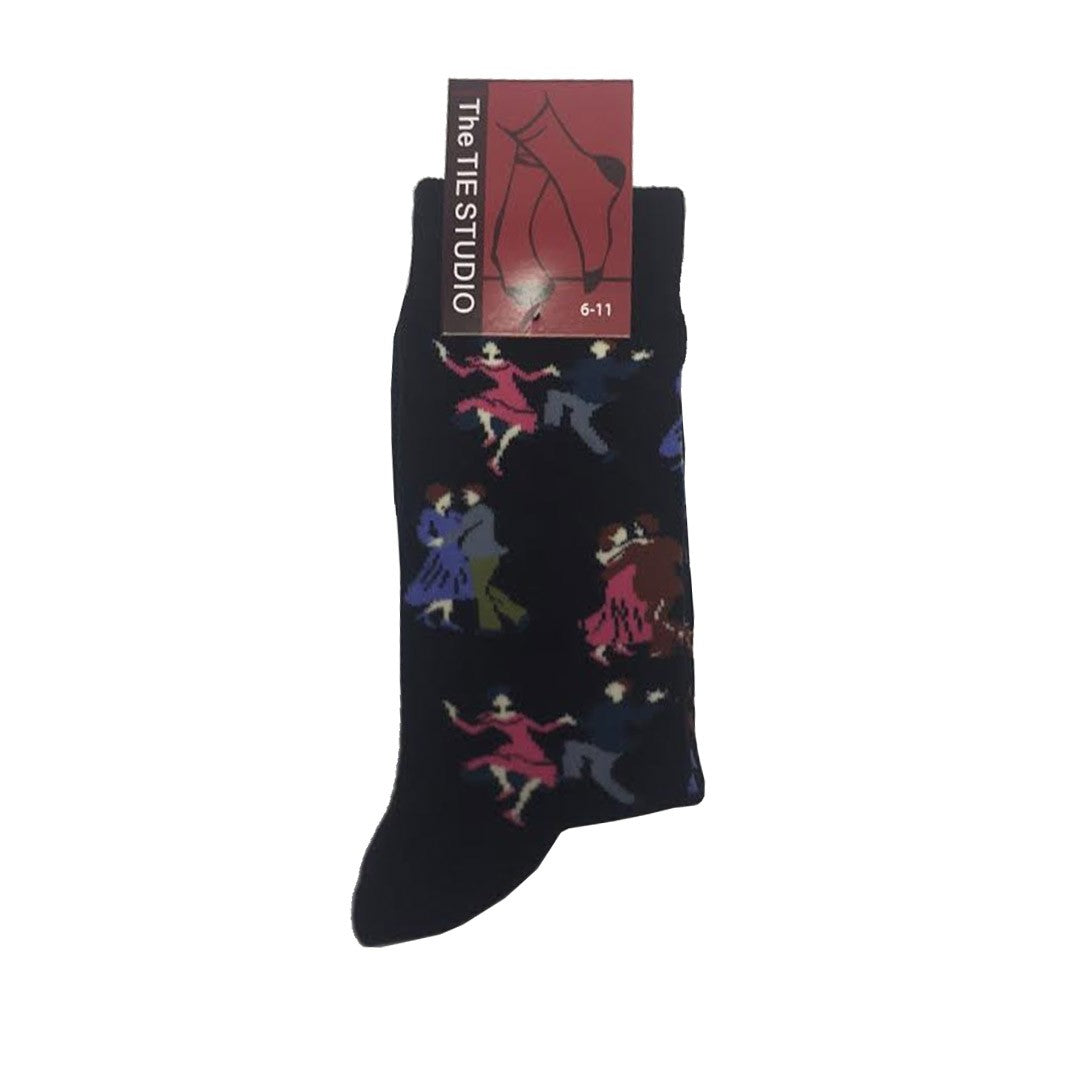 Dancing Couples Strictly Waltz Jive Salsa Unisex Novelty Ankle Socks Size 6-11 image 0