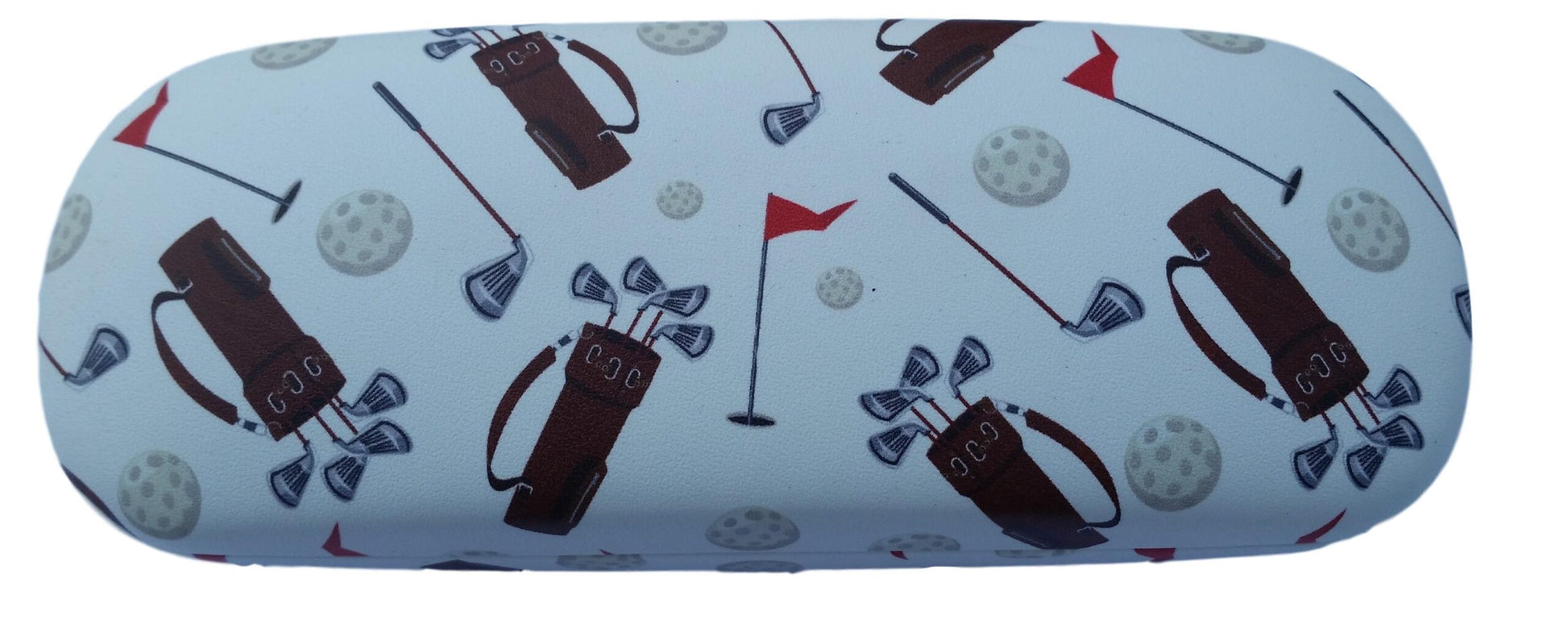 Golf Flock-lined White Glasses Case image 1