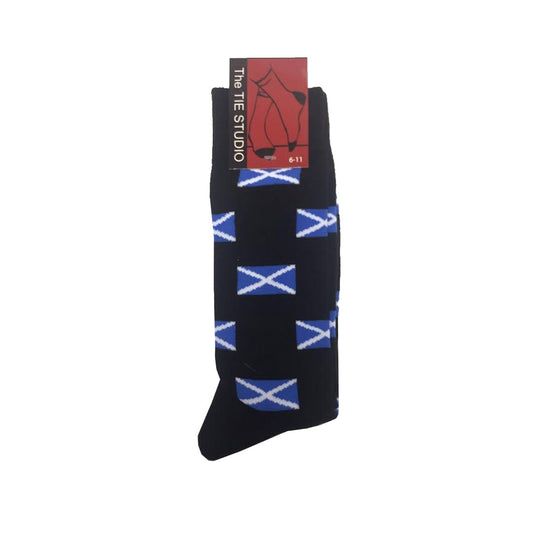 Scotland St. Andrews Flag Cottonrich Unisex Novelty Ankle Socks UK Size 6-11 image 0