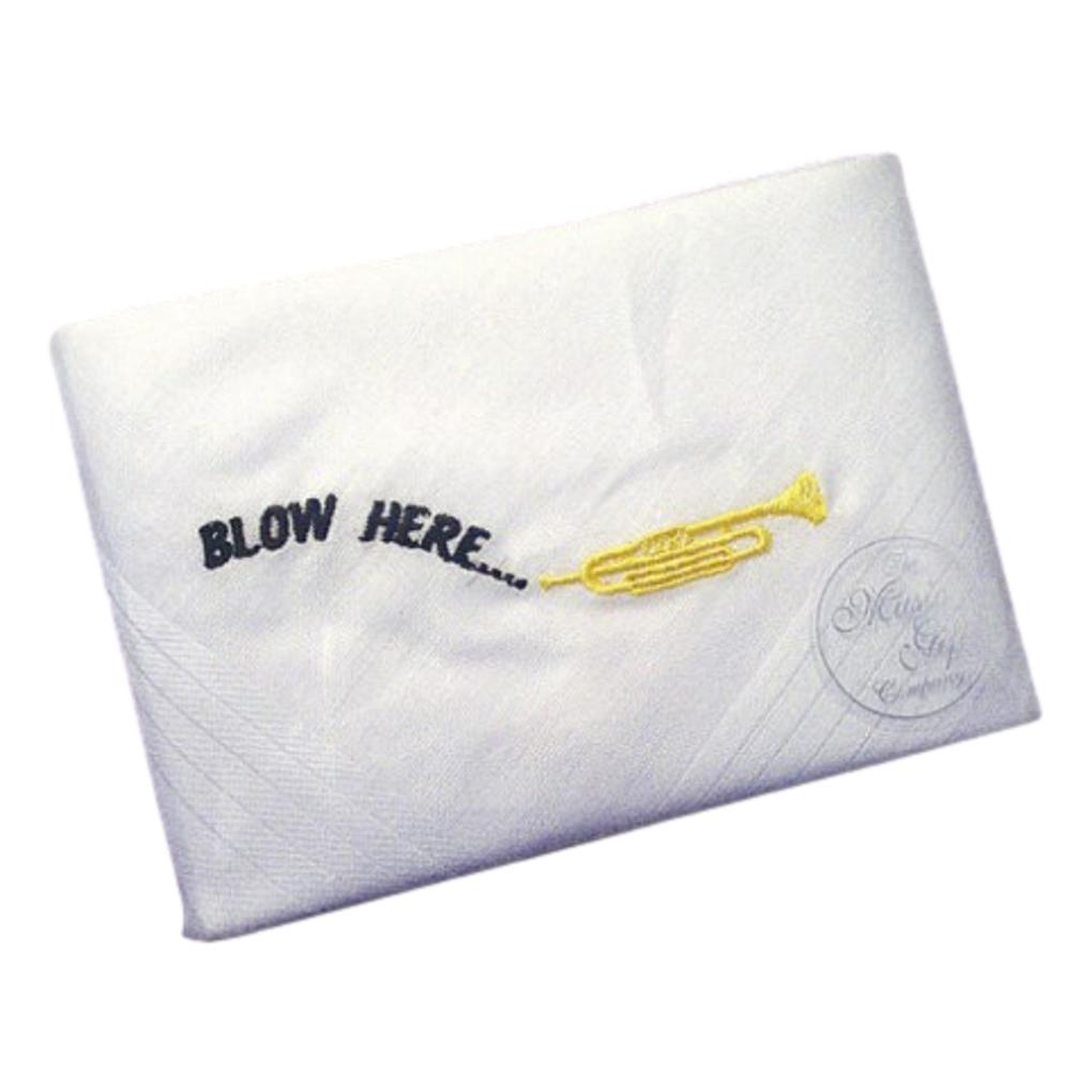 Blow Here Trumpet 100% Cotton Handkerchief image 0