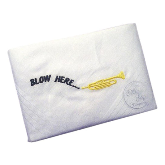 Blow Here Trumpet 100% Cotton Handkerchief image 0