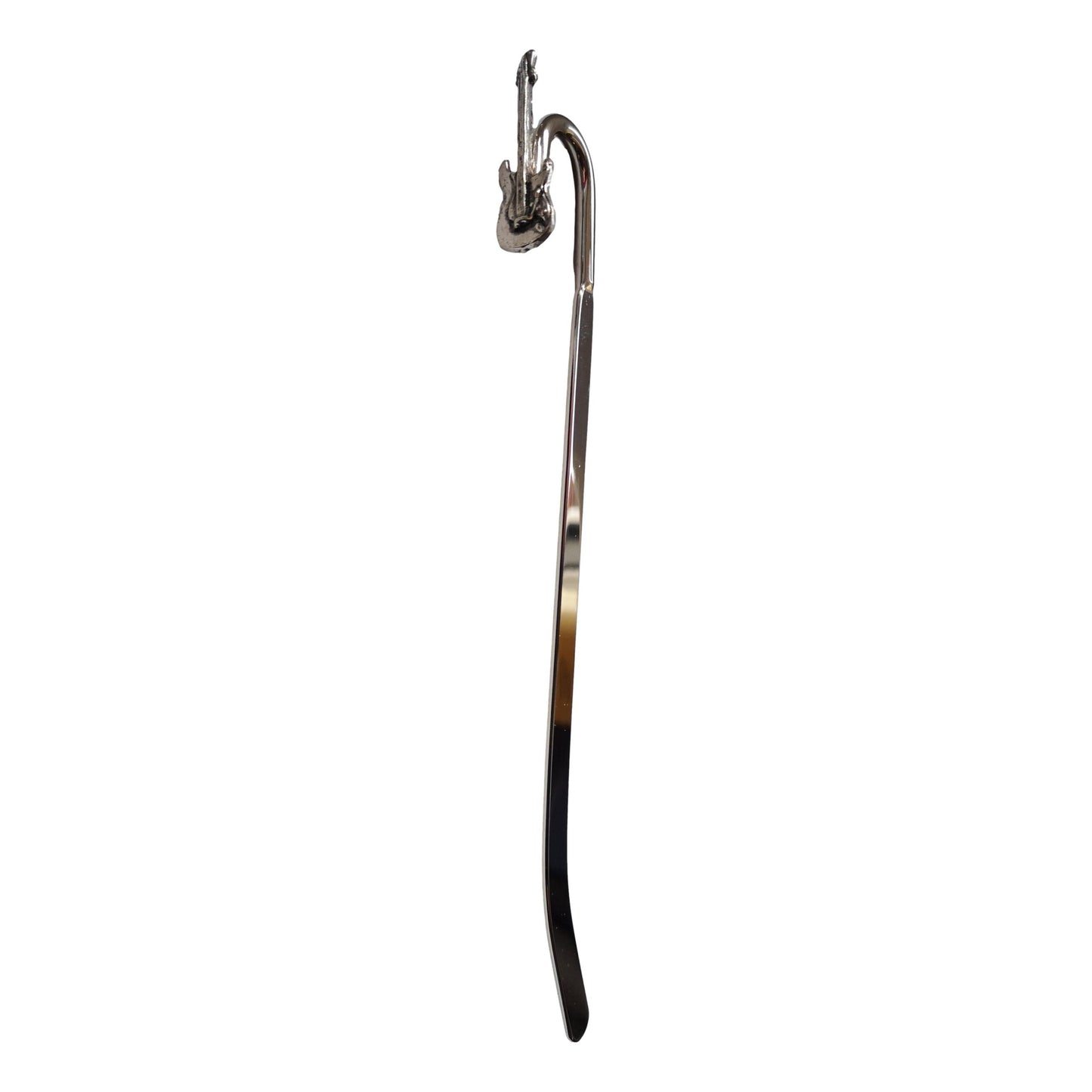 Electric Guitar pewter metal flattened stem bookmark image 0