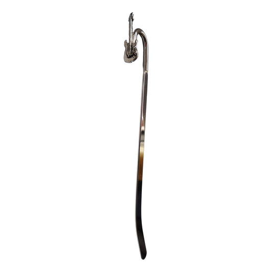 Electric Guitar pewter metal flattened stem bookmark image 0
