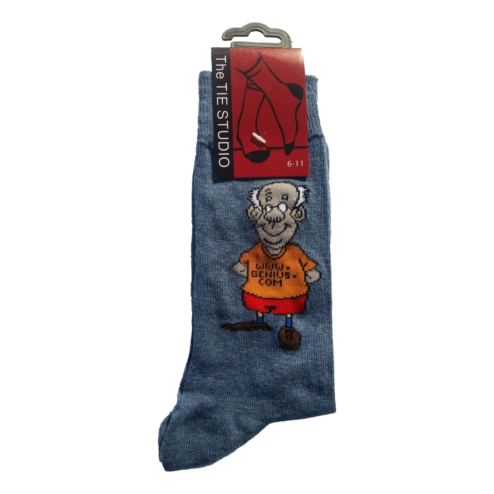 Genius Geek Nerd Unisex Novelty Ankle Socks Adult Size 6-11 image 0