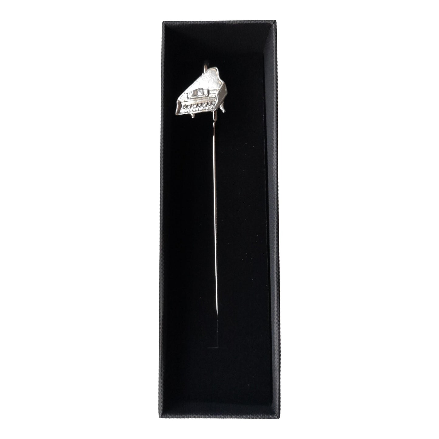 Grand Piano pewter metal flattened stem bookmark image 1