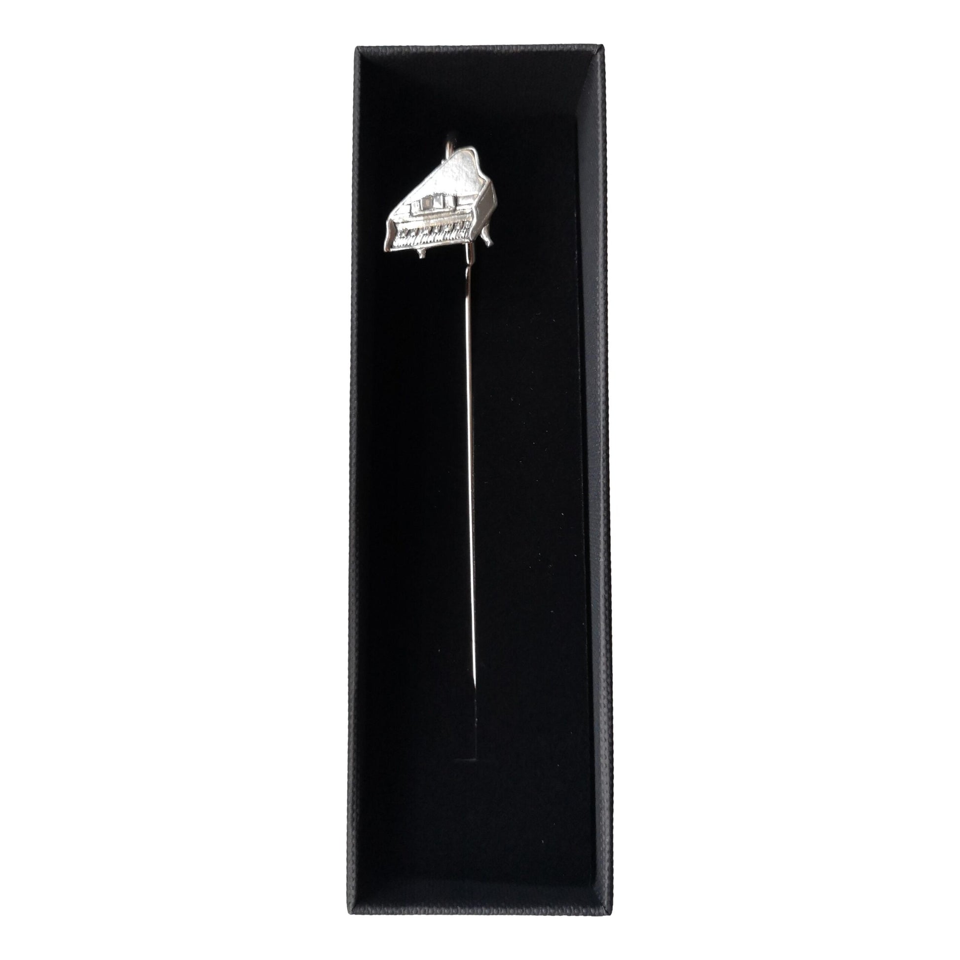 Grand Piano pewter metal flattened stem bookmark image 1