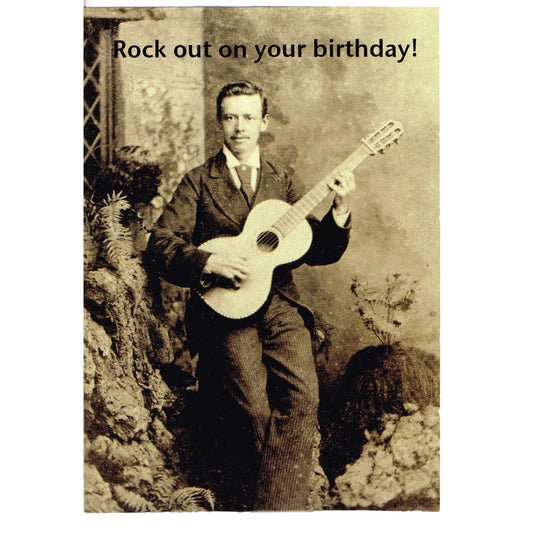 Rock Out Claire Spake designed Music card image 0