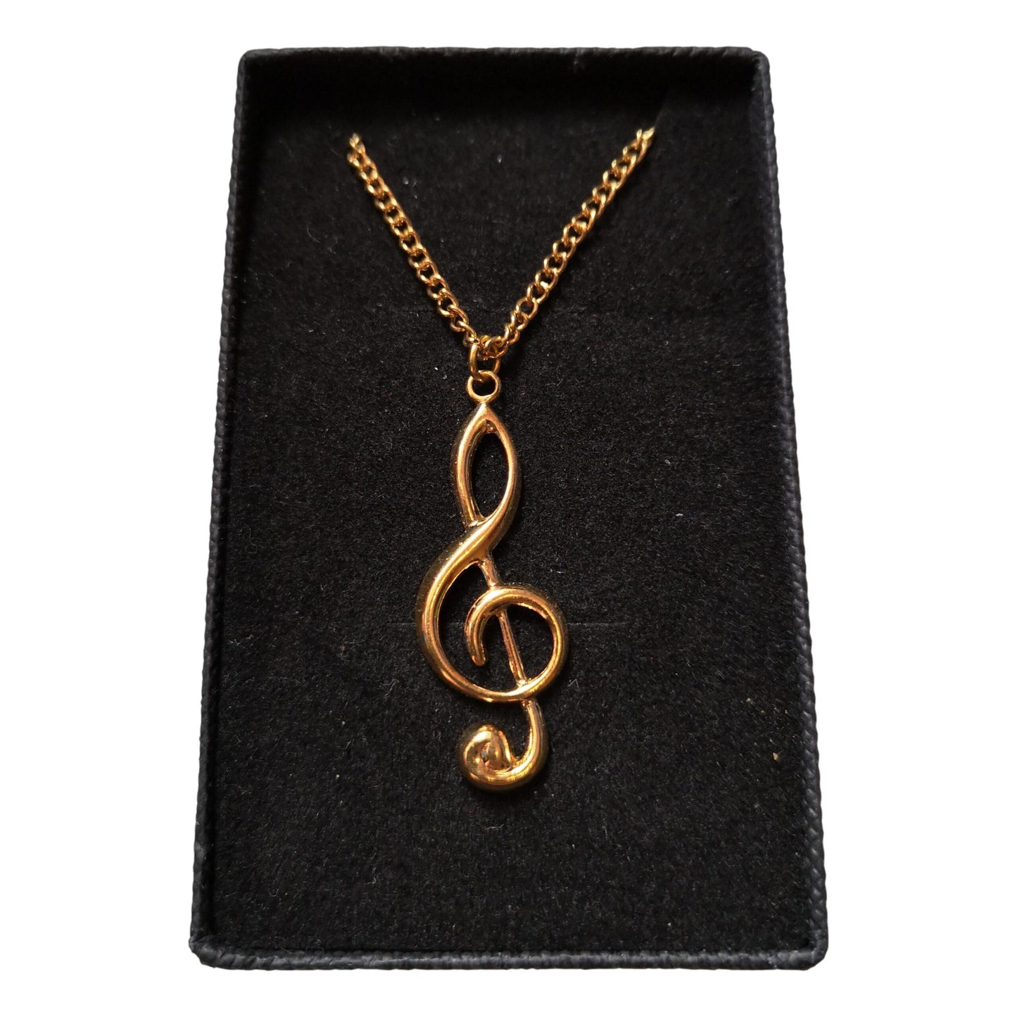 Treble Clef gold-plated pendant image 2
