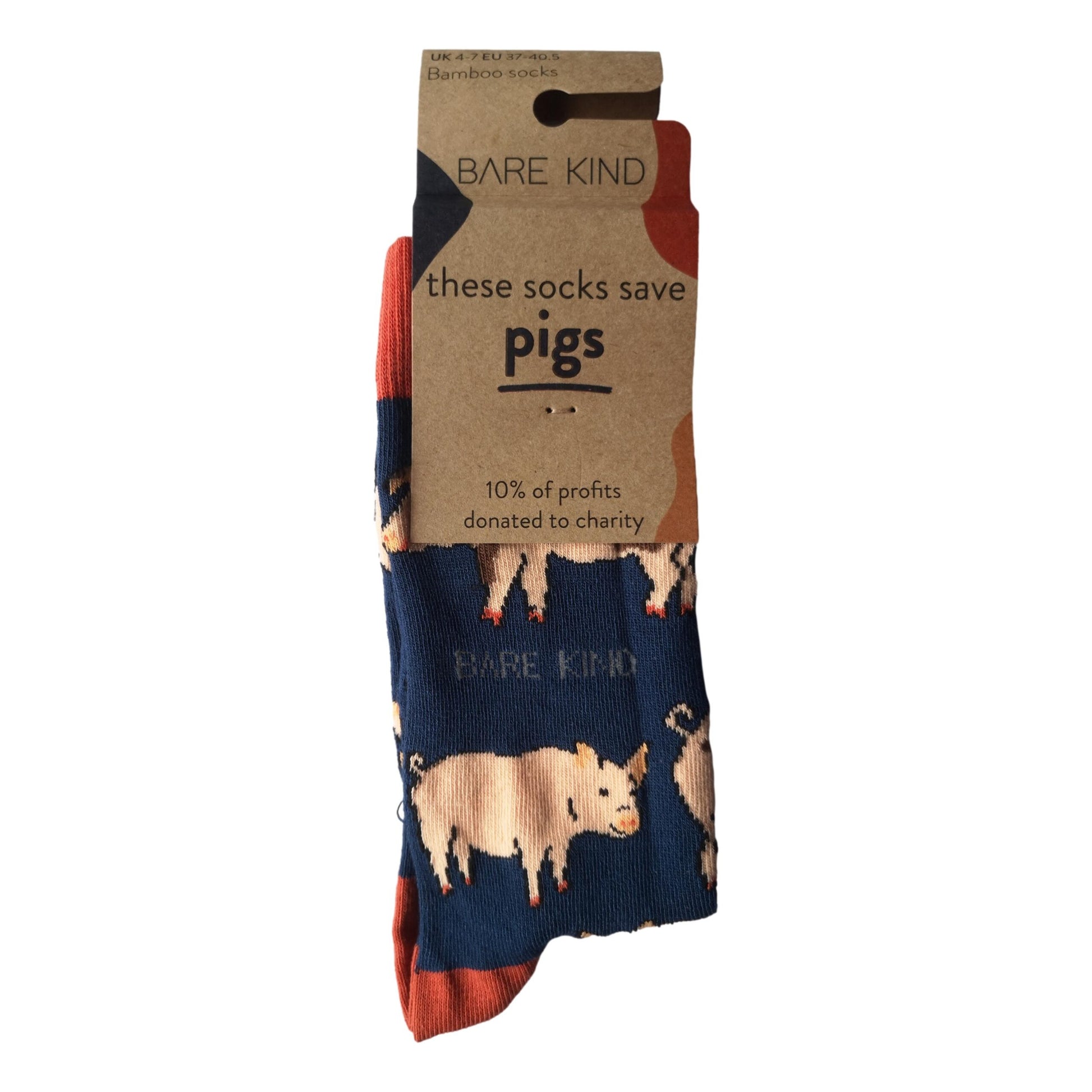 Save The Pigs Black Womens Novelty Ankle Socks Adult One Size image 1