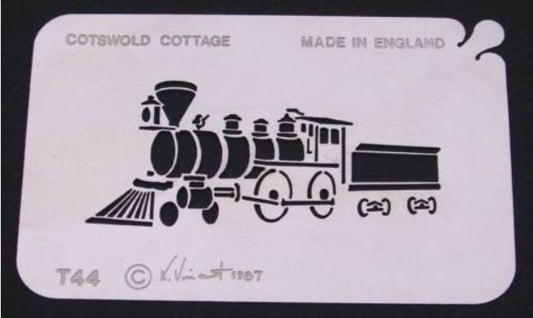 Stainless steel Western Train T44 cake decorating / card making stencil image 0