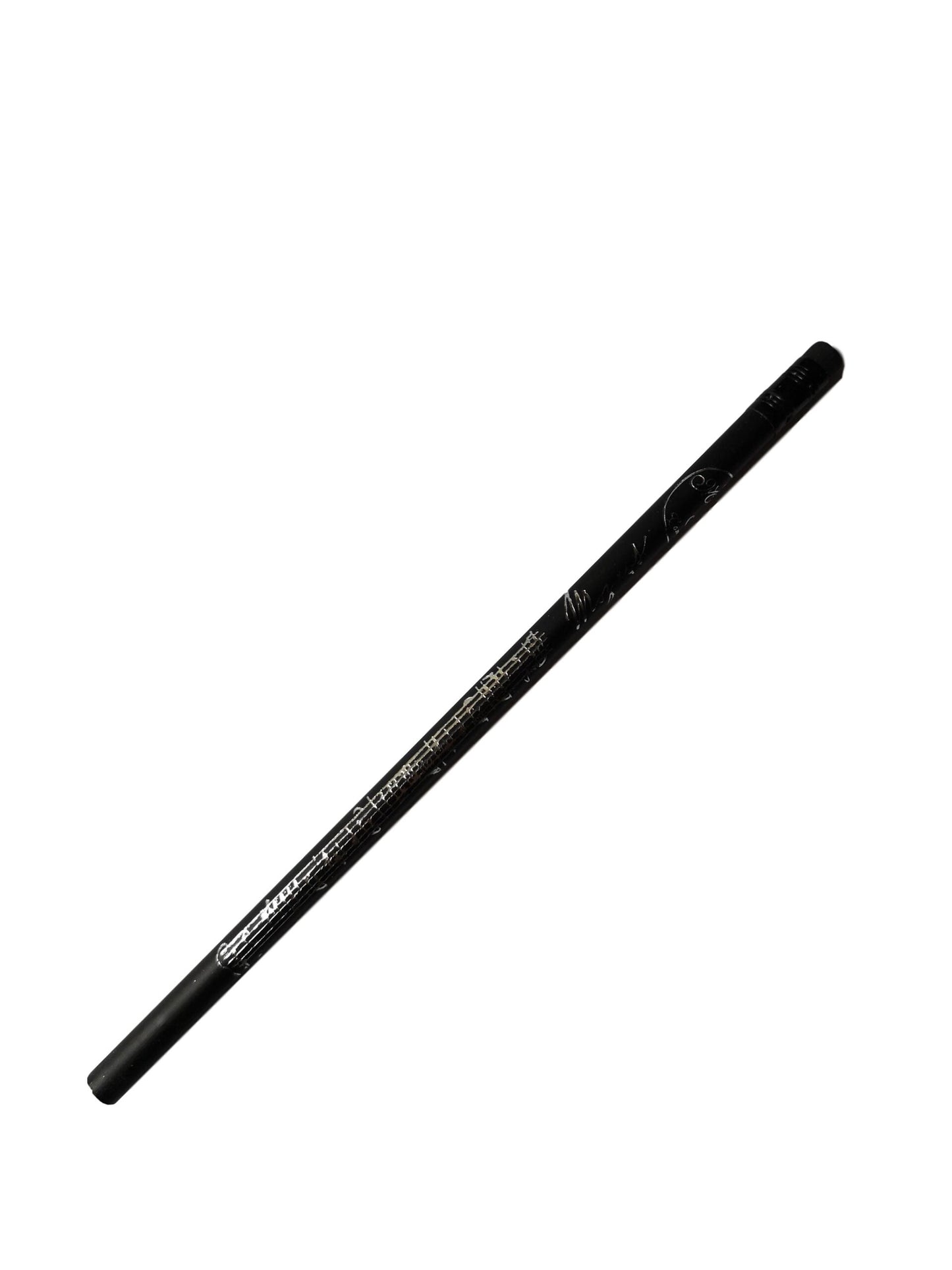 Mozart Music silver on black unsharpened woodcase pencil image 0
