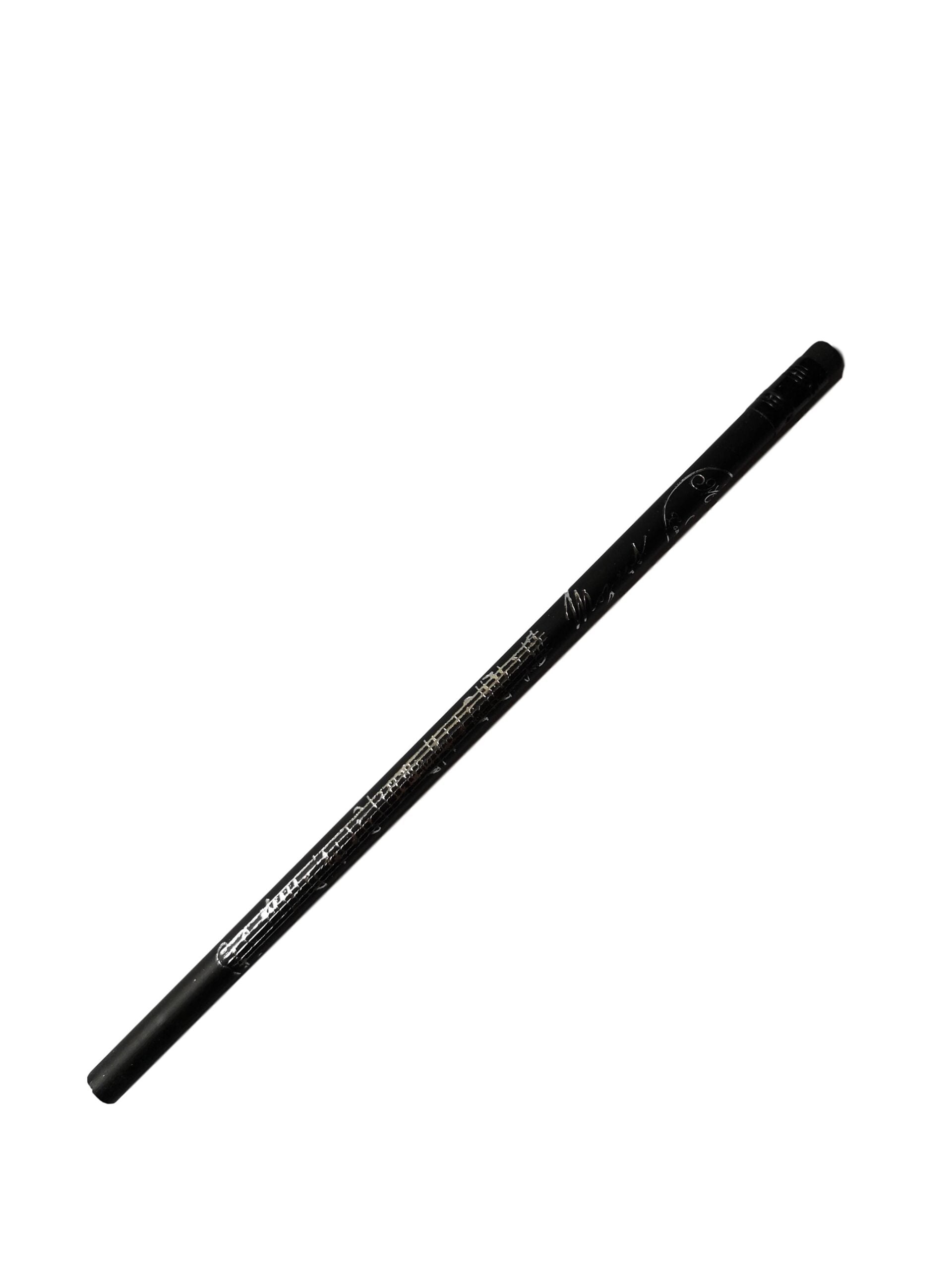 Mozart Music silver on black unsharpened woodcase pencil image 0