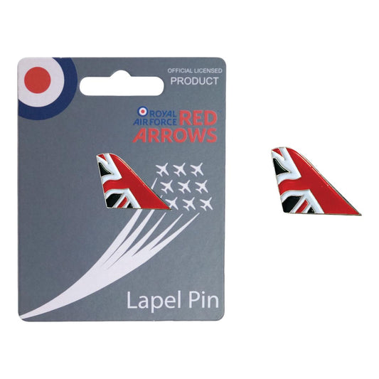 Royal Air Force RAF Red Arrows Hawk Union Jack Tail Fin lapel pin badge image 0