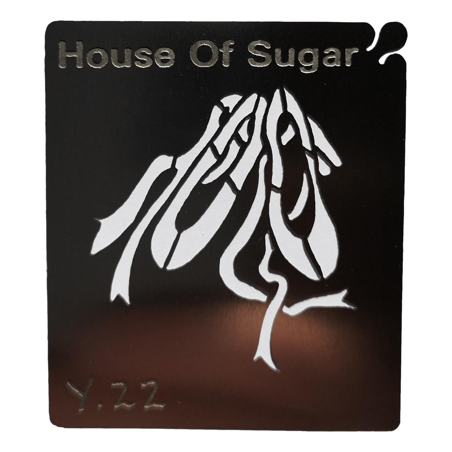 Stainless steel Y22 Ballet Shoes cake decorating / card making stencil image 0