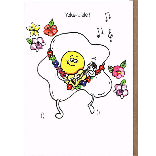 Claire Spake designed Yoke-ulele Foodie Music card image 0