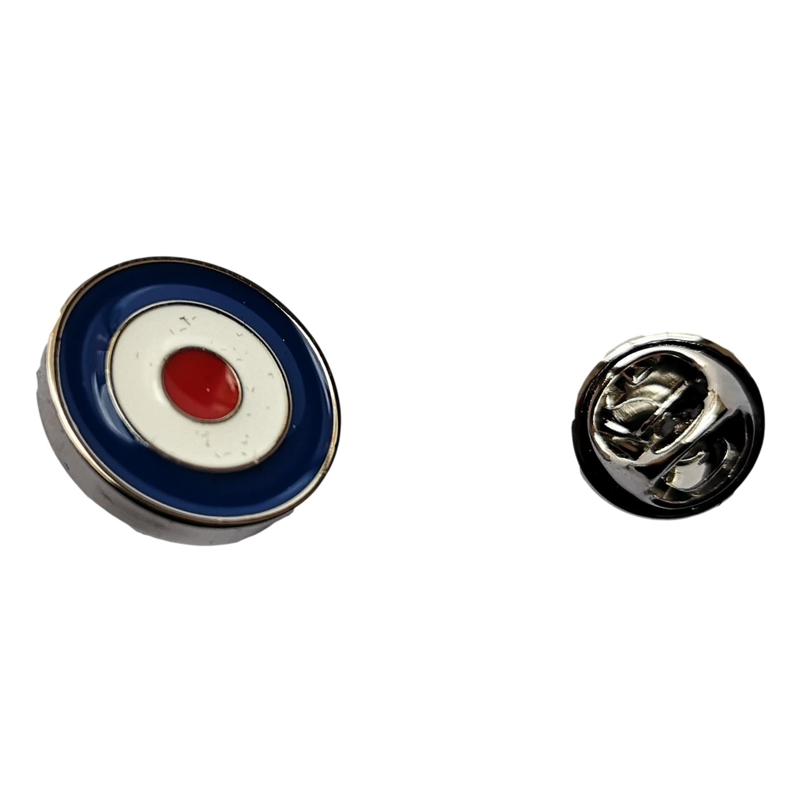 Royal Air Force Royal Ensign roundel silver-plated lapel pin in padded gift box image 2