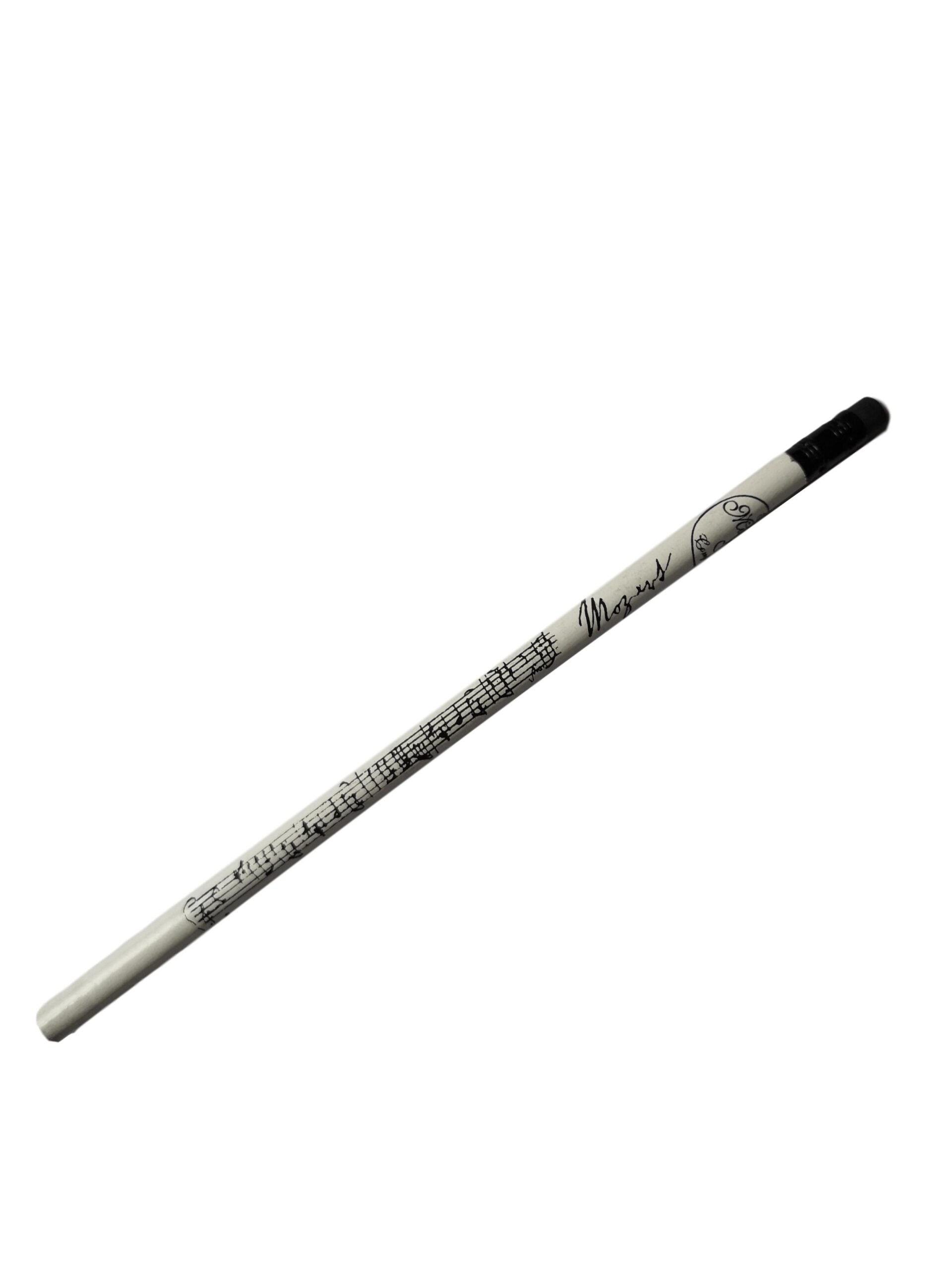 Mozart Music black on white unsharpened woodcase pencil image 0
