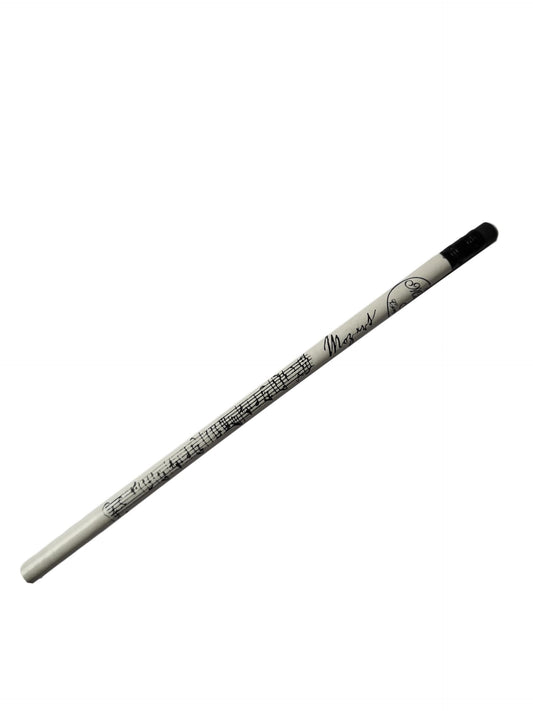Mozart Music black on white unsharpened woodcase pencil image 0