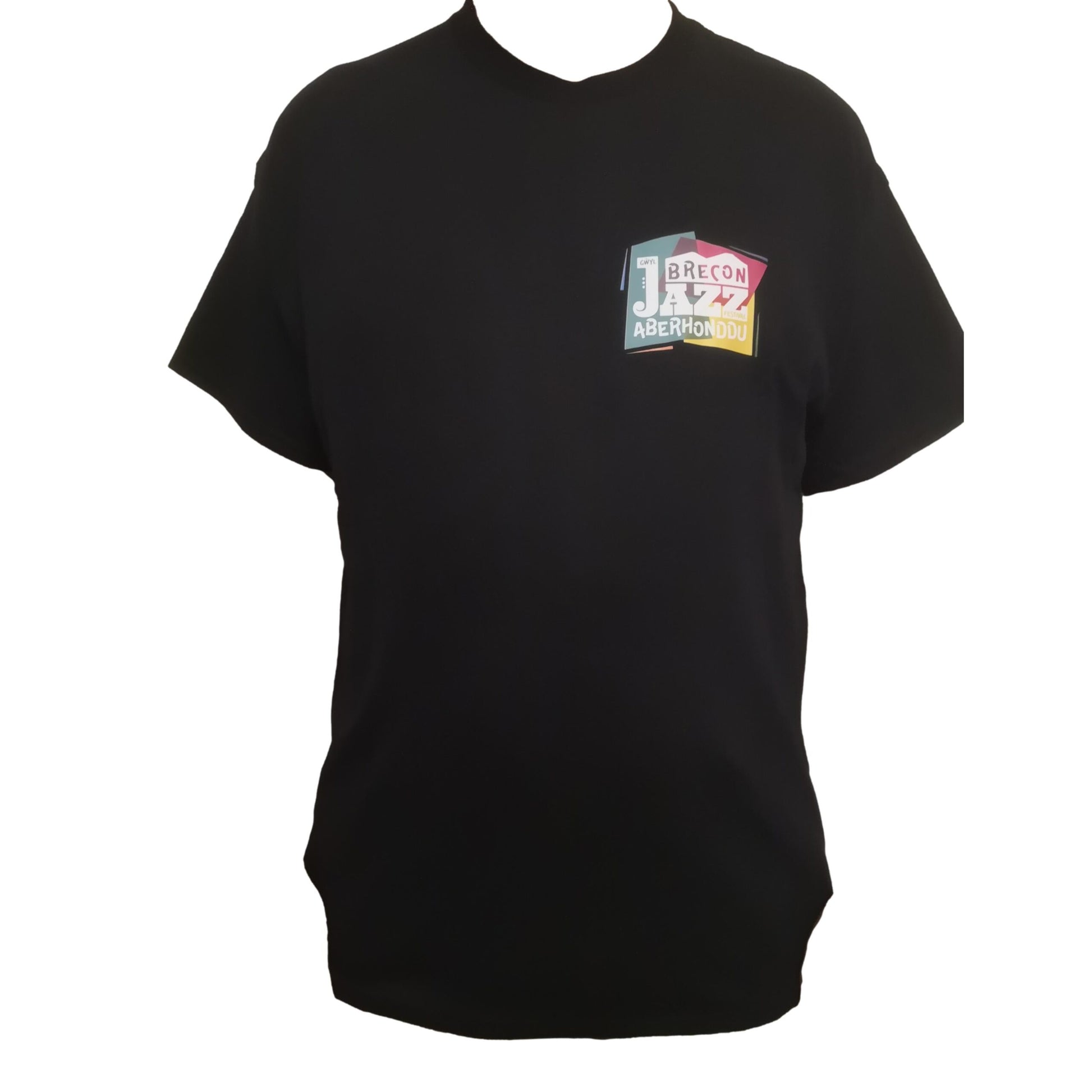 Brecon Jazz Festival Small Logo Black T-Shirt - various sizes image 1
