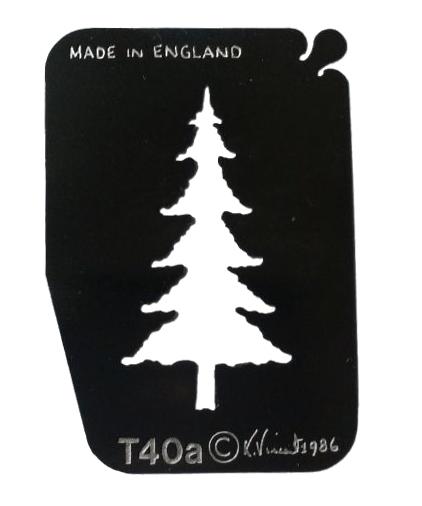 Stainless Steel Small Christmas Tree T40a cake decorating / card making stencil image 0