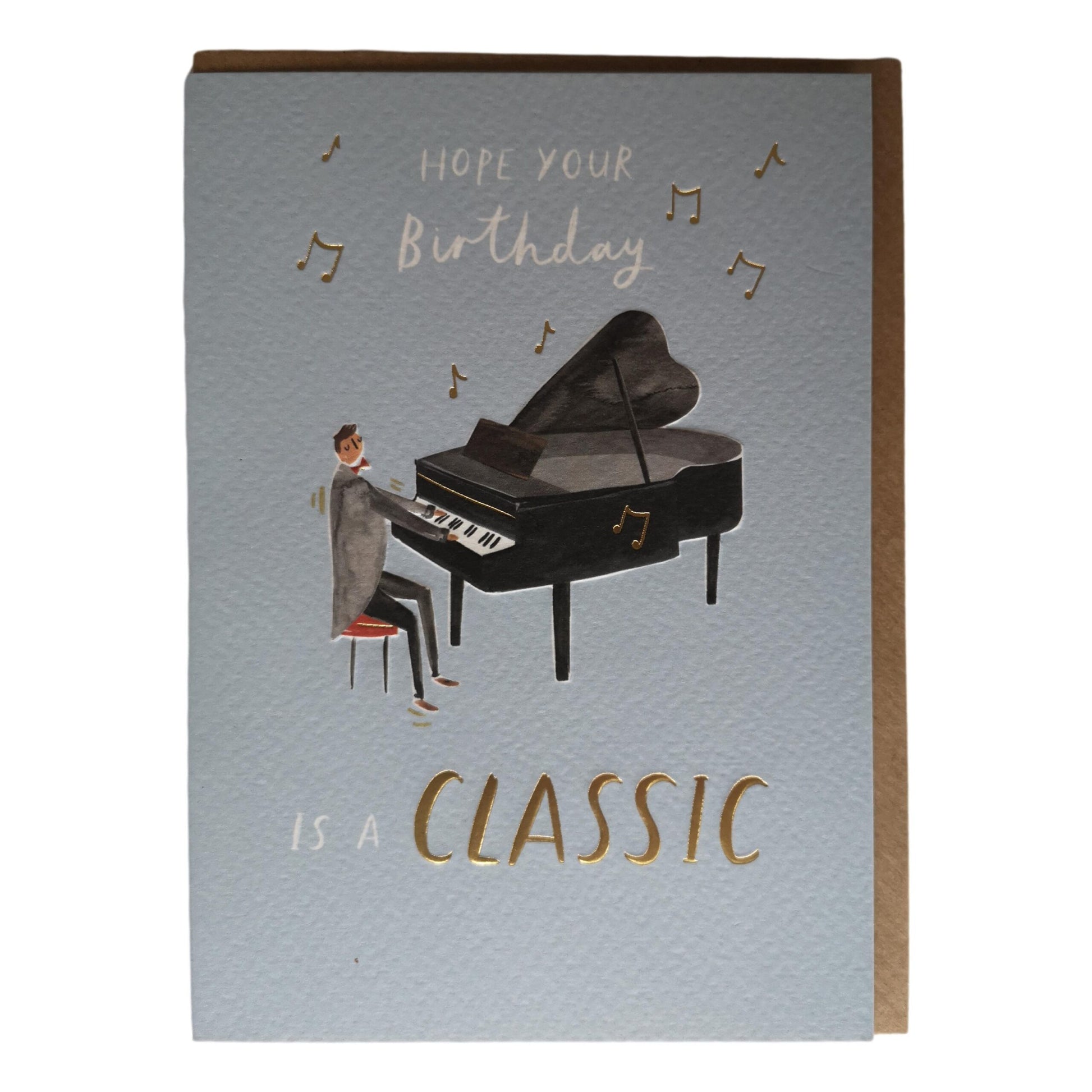 Hope Your Birthday Is A Classic Grand Piano Greeting Card image 0