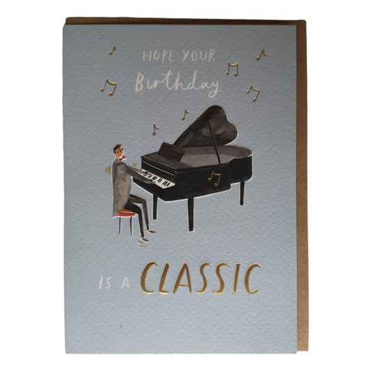 Hope Your Birthday Is A Classic Grand Piano Greeting Card image 0