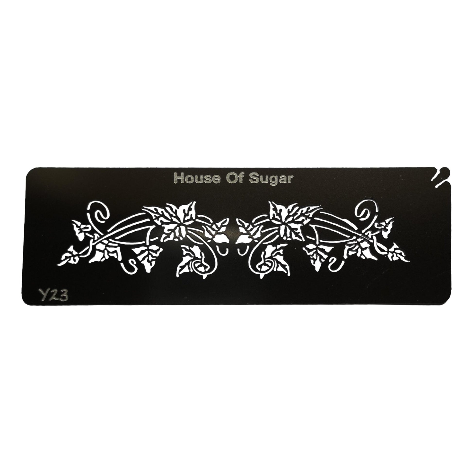 Stainless steel Y23 Veined Ivy cake decorating / card making stencil image 0