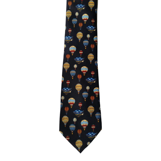 Hot Air Balloons repeating 100% Polyester Classic Tie image 0