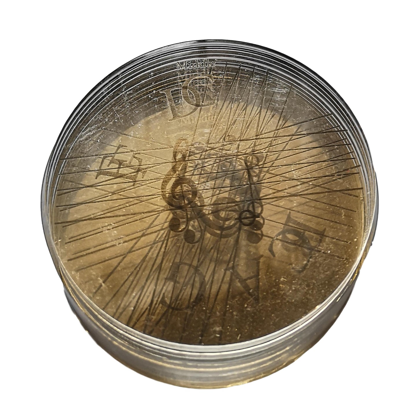 A set of 8 acrylic circular Music Octave coasters image 1
