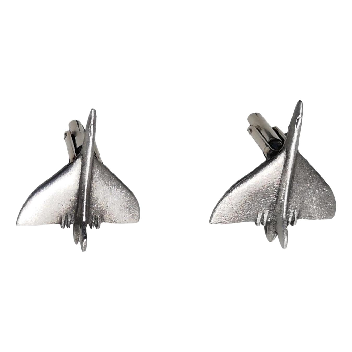 Avro Vulcan Bomber Pewter Torpedo Fitting Cufflinks in Padded Gift Box image 0