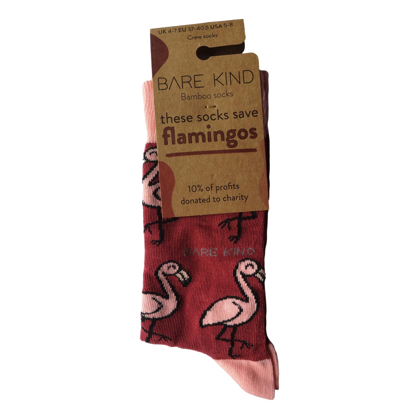 Save The Flamingos Pink Womens Novelty Ankle Socks Adult One Size image 1