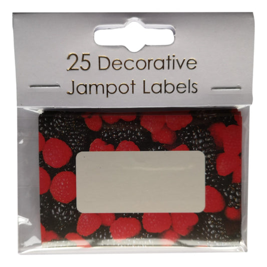 25 Mixed Berries Decorative Self-Adhesive Jam Pot Labels image 0